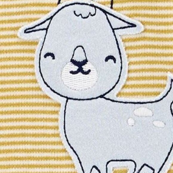 NWT Carter's Baby Carter's Goat Snap-Up Sleep & Play Footed Pajamas - Picture 5 of 5